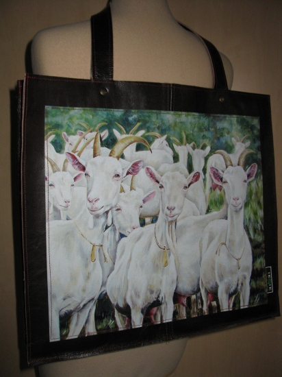 shopper met geitenprint